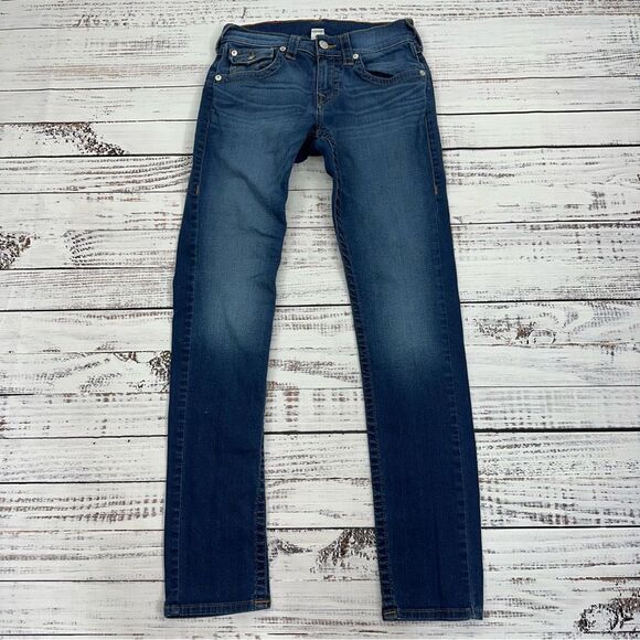 True Religion Men’s size 28 x 33 Skinny Flap Stretch Jeans - Picture 8 of 15